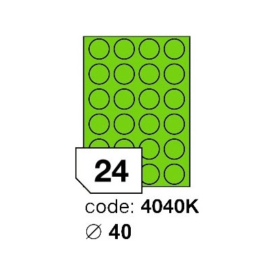 Rayfilm 40 mm 300 archů, fluo zelená, R0130.4040KD