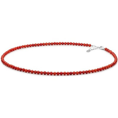 Gaura Pearls Korálový náhrdelník 234-100 Červená