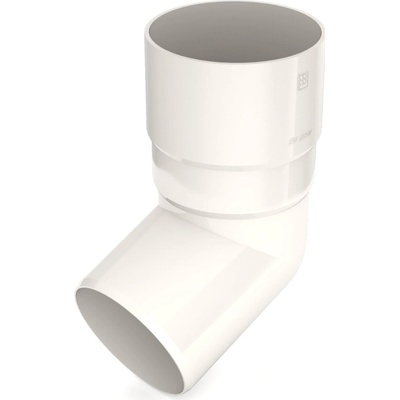 Bryza PVC koleno 90 mm biele