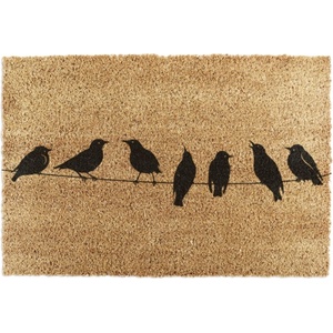 Artsy Mats Изтривалка от кокосови влакна 60x90 cm Birds On a Wire - Artsy Doormats (9060-BIRDSONWIRE)
