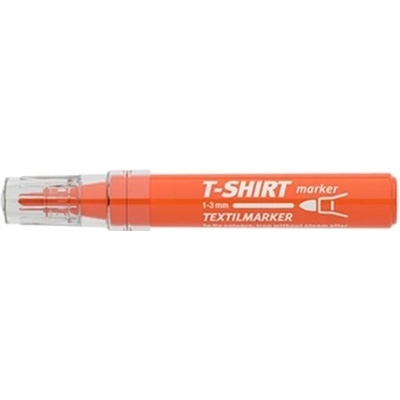 Textilná fixka ICO T-Shirt farba flour oranžová