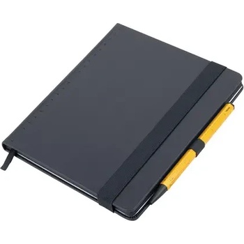 Image 1 of TROIKA Тефтерче Troika "BLACK SLIMPAD A5", жълта химикалка (NPP04/YE)