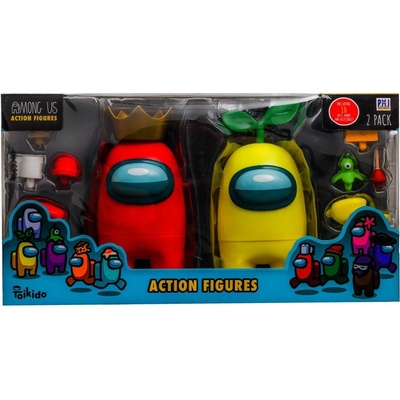 Among Us Action Figures set 2 Veľké figúrky 17cm + Doplnky Ruže Fialová