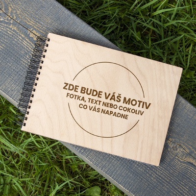 Dřevěné fotoalbum, Vlastní motiv – Zboží Živě