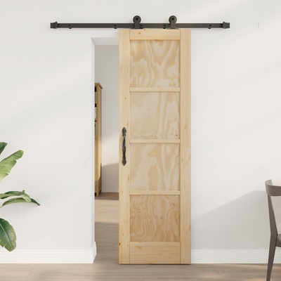vidaXL Преплъзваща се врата ORKDAL 61 x 198, 5 см Натурално (3445485)