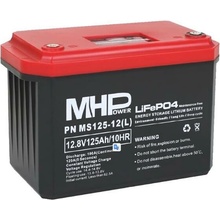 MHPower LiFePO4 12V 125Ah LC4-M8 displej MS125-12 L