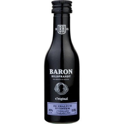 Baron Hildprandt ze zralých švestek 40% 0,05 l (holá láhev)