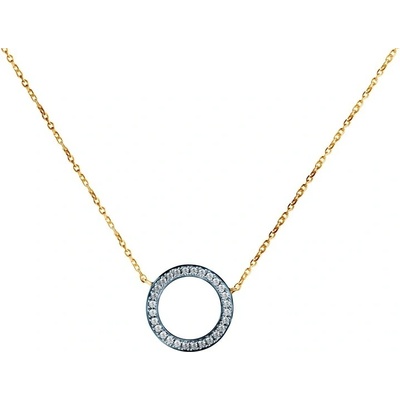 Savicki Náhrdelník kruh zlatý diamanty SAVN04969 Y C