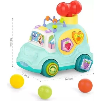 Global Express Far East Ltd Малка кола с конструкторни блокчета - синьo (HE0547)