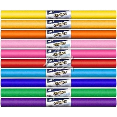 MFP krepový papír role 50x200cm mix barev 10ks duhový – Zbozi.Blesk.cz