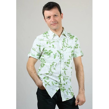Image 1 of Artigli Риза с къс ръкав на зелени флорали