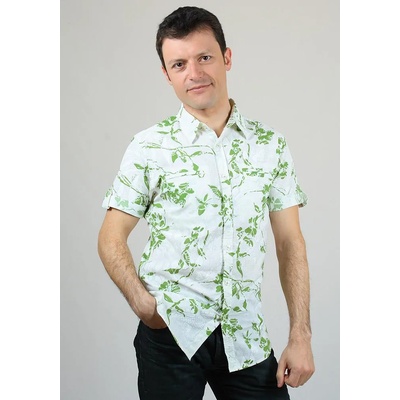 Artigli Риза с къс ръкав на зелени флорали