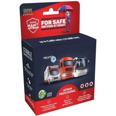 GNP Super Nano Antirain professional pro všechna autoskla sada