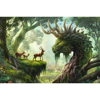 Ravensburger - Puzzle The Forest Dragon Awakens - 3 000 piese