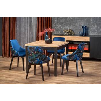 Halmar Квадратна маса tiago занаятчийски дъб / черно