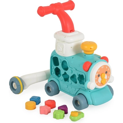 Moni Играчка за прохождане 3в1 Happy Train mint (112496)