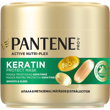 Pantene Pro-V Маска за копринено мека и гладка коса Smooth & Sleek, 300 ml