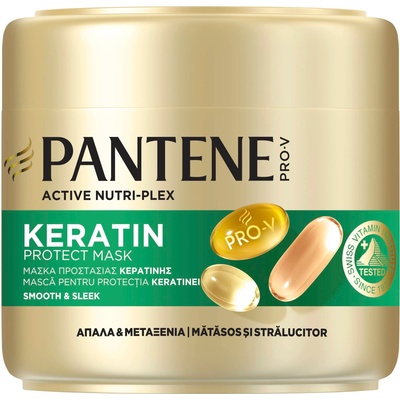 Pantene Pro-V Маска за копринено мека и гладка коса Smooth & Sleek, 300 ml