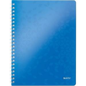Leitz Спирална тетрадка с линийка LEITZ Wow A/4 80 страници синя 46370036 (46370036)