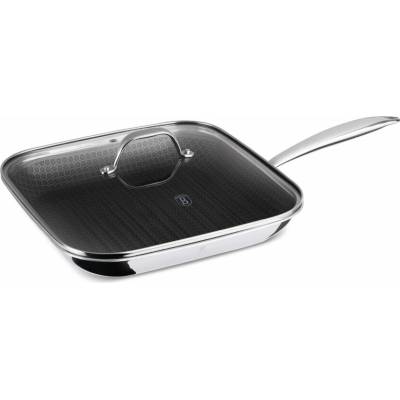 BERLINGERHAUS Pánev grilovací nerezová s nepřilnavým povrchem a víkem 28 cm Eternal Collection BH-8520