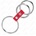 Пенис рингове от метал с кожена връзка - Triple Penis Ring Red (D-241287)