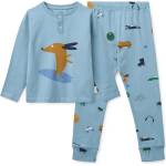 LIEWOOD Детско ежедневно термо бельо LIEWOOD Kid's Wilhelm Printed Pyjamas Set Pyjamas - Dog / Fun / Beach Blue / Mix - размер 134/140 (EU) (714-1780-0112)