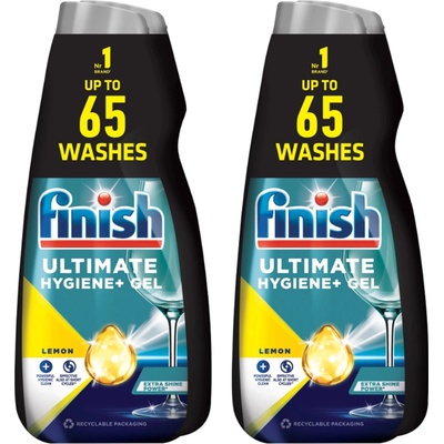 Finish Ultimate Lemon gel do myčky 2 x 650 ml