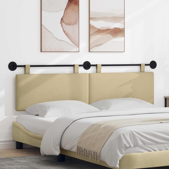 vidaXL Висяща табла Светлозелено сиво 190 x 55 x 5 см Кордюрова тъкан (42031829)