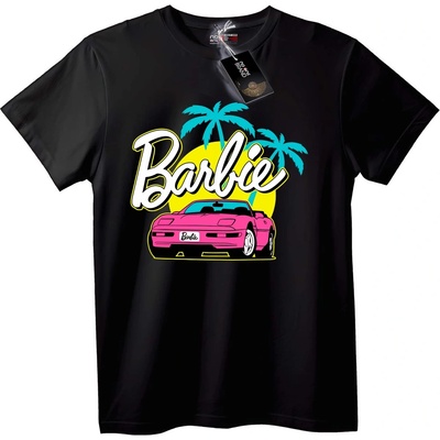 NOONEBRAND Тениска Barbie с розова кола - XL, White