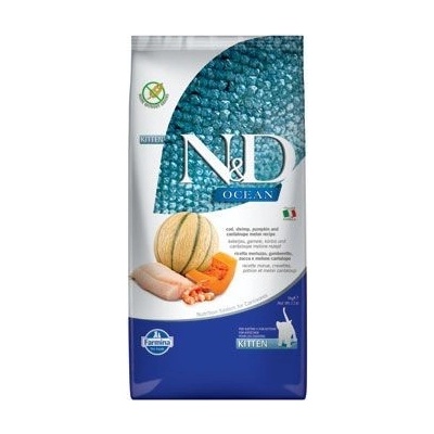 N&D OCEAN CAT Kitten Cod & Shrimp & Pumpkin & Melon 2 x 5 kg