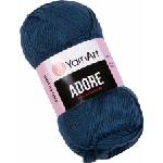 YARNART Adore 348 Dark Blue Плетива прежда (Adore 348)