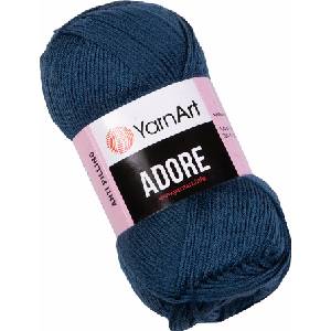 YARNART Adore 348 Dark Blue Плетива прежда (Adore 348)