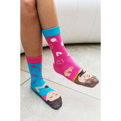 Hesty Socks ponožky Instagram modro-ružové
