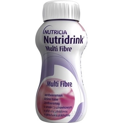 NUTRIDRINK MULTI FIBRE S PŘÍCHUTÍ JAHODOVOU POR SOL 24X200ML
