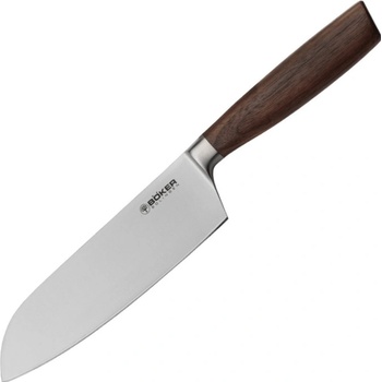 Böker Manufaktur Solingen Core Santoku kuchyňský nůž ořechové dřevo 16,7 cm