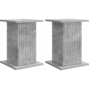 vidaXL Стойка за растения 2 бр. Бетонно сиво 30, 5 x 30 x 43 см (899805)