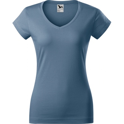 MALFINI Malfini fit v-neck 162 / Дамска тениска с v-образно деколте - деним m (1626014)