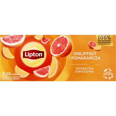 Lipton ovocný čaj Grapefruit a pomeranč 20 sáčků 34 g