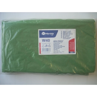 Merida pytle LDPE 38µm 120l 50ks zelené