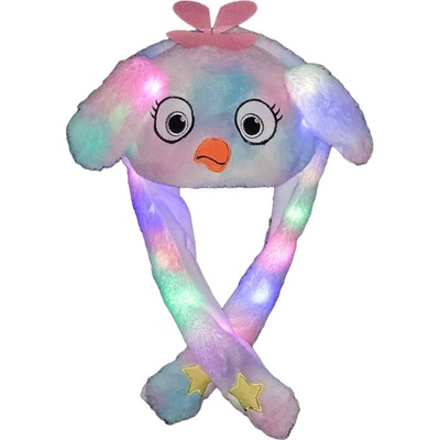Plyšová LED čiapka Funky Animal Kuriatko