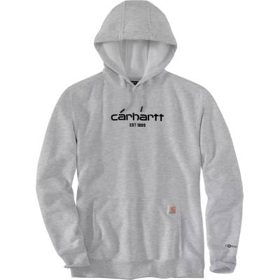 Carhartt WIP Мъжки суичър Carhartt Force Graphic Sweatshirt Hoodie - Asphalt Heather - размер XXL (017-4589-0114)