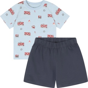 Minymo Детско ежедневно термо бельо Minymo Kid's T-Shirt+Short Set AOP 134356 Overall - Niagara Mist - размер 92 (EU) (714-1867-0111)