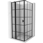 Mexen Mist T лява странична душ кабина 95 x 95 см, черна решетка, черна - 8A4T-095-095-70-77-L (8A4T-095-095-70-77-L)