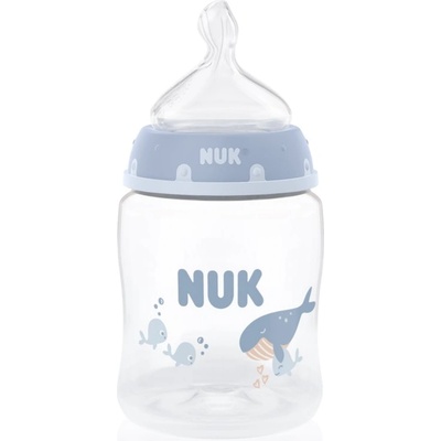 Nuk First Choice Whale шише с контрол на температурата 0m+ 150ml