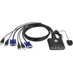 ATEN kvm превключвател usb vga, 2 порта - cs22u cs22u-at (cs22u-at)