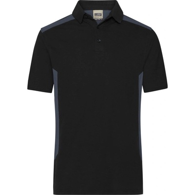James & Nicholson polokošile Strong JN 1826 krátký rukáv pánská Cot-02182680901 černá carbon