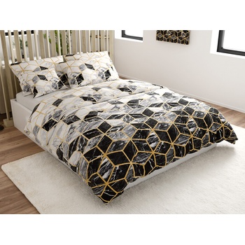 Textilomanie Obliečky z mikrovlákna ATHENA čierne 70x90 140x200