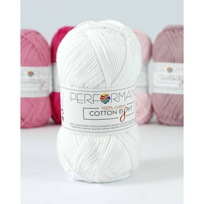 Performance Bavlněná příze Cotton Eight 1020 - bílá 50g 175m