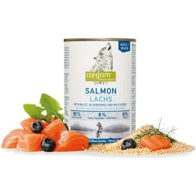 Isegrim dog Adult Salmon with Millet Blueberries & Wild Herbs 6 x 800 g