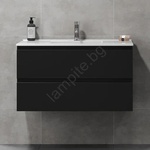 Bath Deluxe Шкаф за баня с мивка KENWOOD 91x50x45 см, черен (SETBT0122)